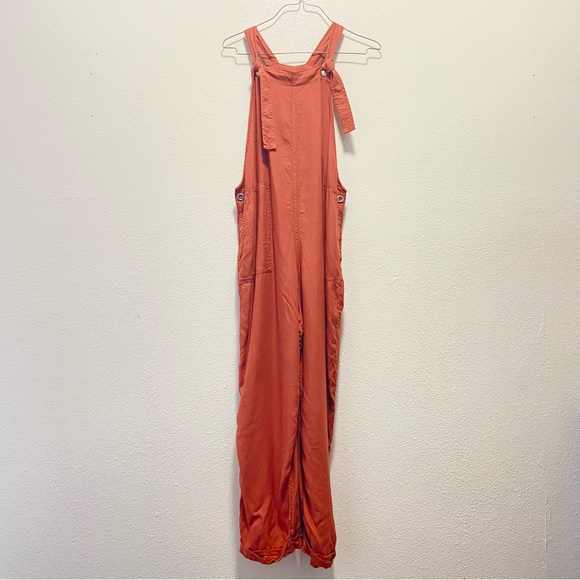 Hollister Pants & Jumpsuits Hollister Straight Leg Jumpsuit Overalls Medium Burnt Orange